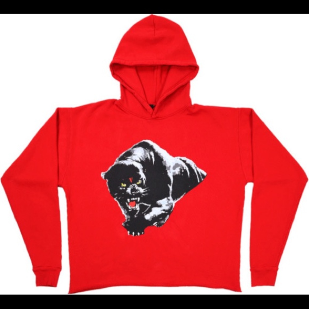 Vlone hoodie red panther